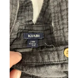 Salopette short noire - Garçon 24 mois