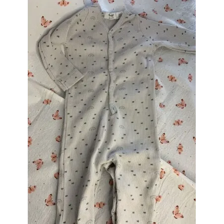 Pyjama gris étoilé - Garçon naissance