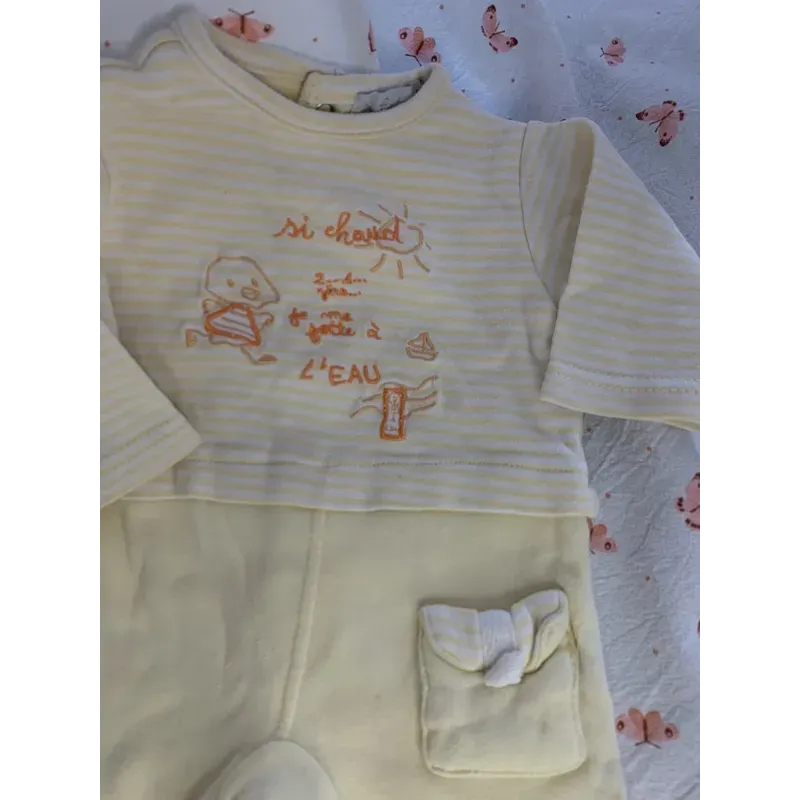 Pyjama jaune - Garçon Naissance