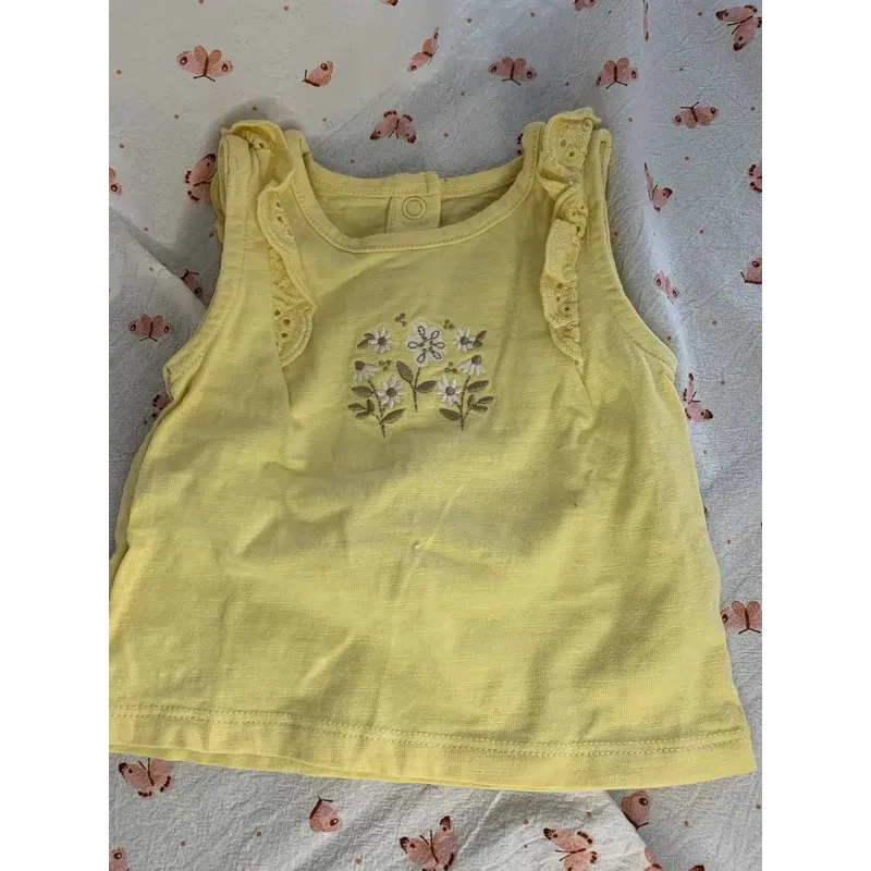 Débardeur jaune - Fille 2/3 mois