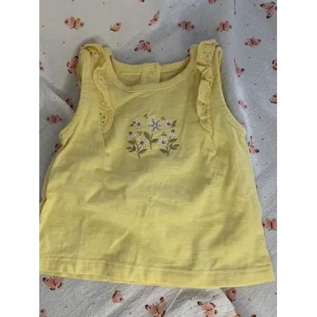 Débardeur jaune - Fille 2/3 mois