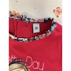 Ensemble ML + Legging fleurs - Fille 3 mois