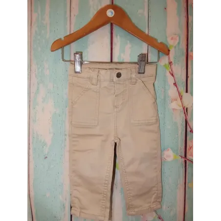 Pantalon beige coupe droite