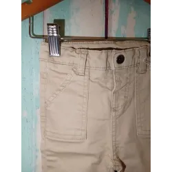 Pantalon beige coupe droite