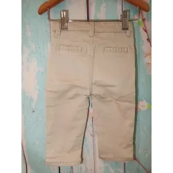 Pantalon beige coupe droite